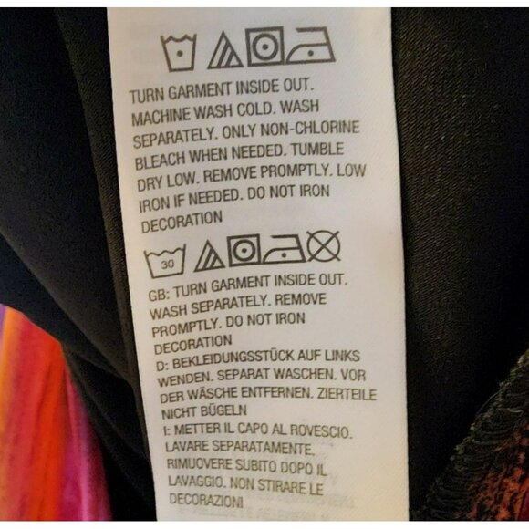 Susan Graver Blouse L Pink Striped Long Sleeve Asymmetrical Hem Preowned - Picture 3 of 7